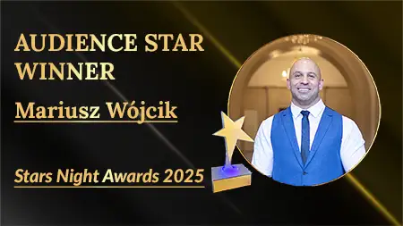 Mariusz Wójcik zwycięzcą Audience Star 2025 | Stars Night Awards