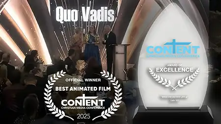 „Quo Vadis” z pierwszą nagrodą w kategorii najlepsza animacja/AI na festiwalu CONTENT 2025 w Dallas