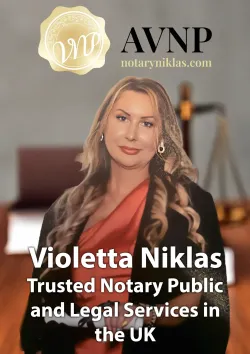 Notariusz Violetta Niklas – Zaufany Notariusz Publiczny i Usługi Prawne w Wielkiej Brytanii