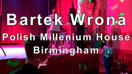 Koncert Bartka Wrony w Polish Millenium House w Birmingham