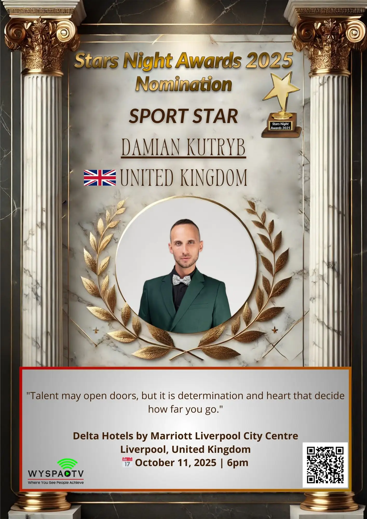Damian Kutryb | NOMINACJA W KATEGORII: "SPORT STAR" | Stars Night Awards 2025