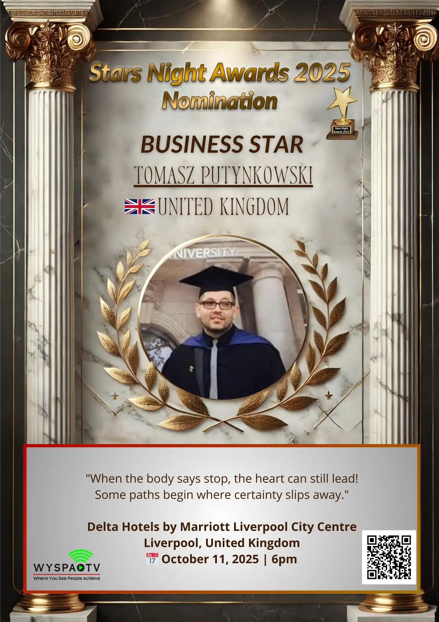Tomasz Putynkowski | NOMINACJA W KATEGORII: "BUSINESS STAR" | Stars Night Awards 2025