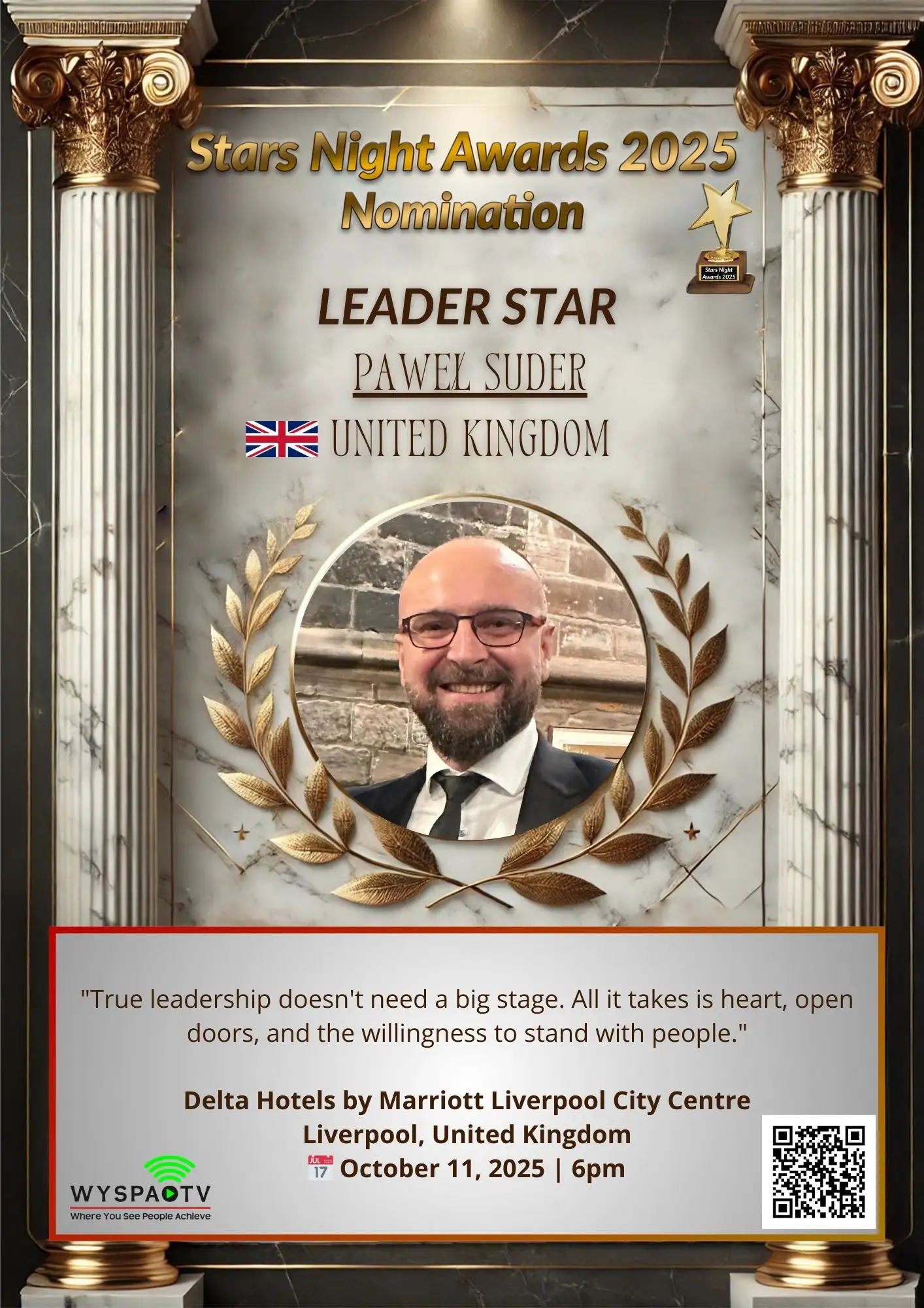 Paweł Suder | NOMINACJA W KATEGORII: "LEADER STAR" | Stars Night Awards 2025