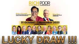 LUCKY DRAW!!! 2 TICKETS FOR NATIONAL ACHIEVERS CONGRESS WITH ROBERT KIYOSAKI