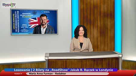 LOSOWANIE!!! | 2 Bilety na „RoadShow” Jakub B. Bączek w Londynie | 11.11.2023